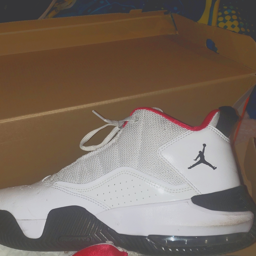 Jordan Stay loyal white/rush pink- Blanc/Noir/Rose Intense unisex size 10